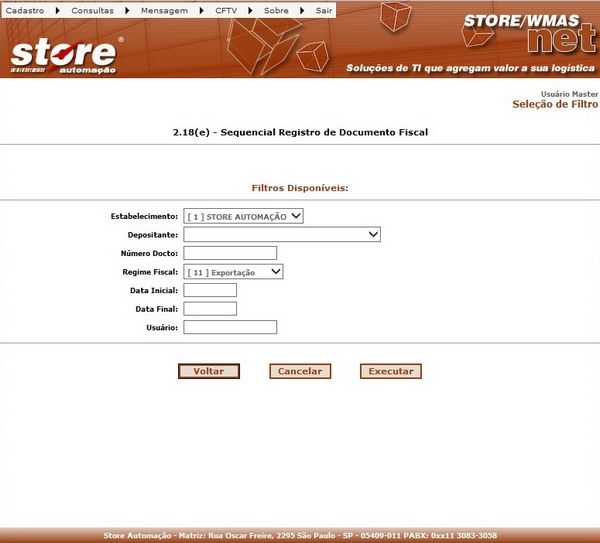 2.18(E) - SEQUENCIAL REGISTRO DE DOCUMENTO FISCAL
